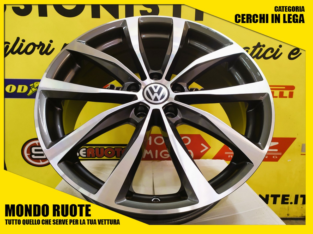 N4 VOLKSWAGEN ID3 GOLF 5 6 7 8 - 19 Pollici 4 Cerchi in Lega MAK WOLF NUOVI