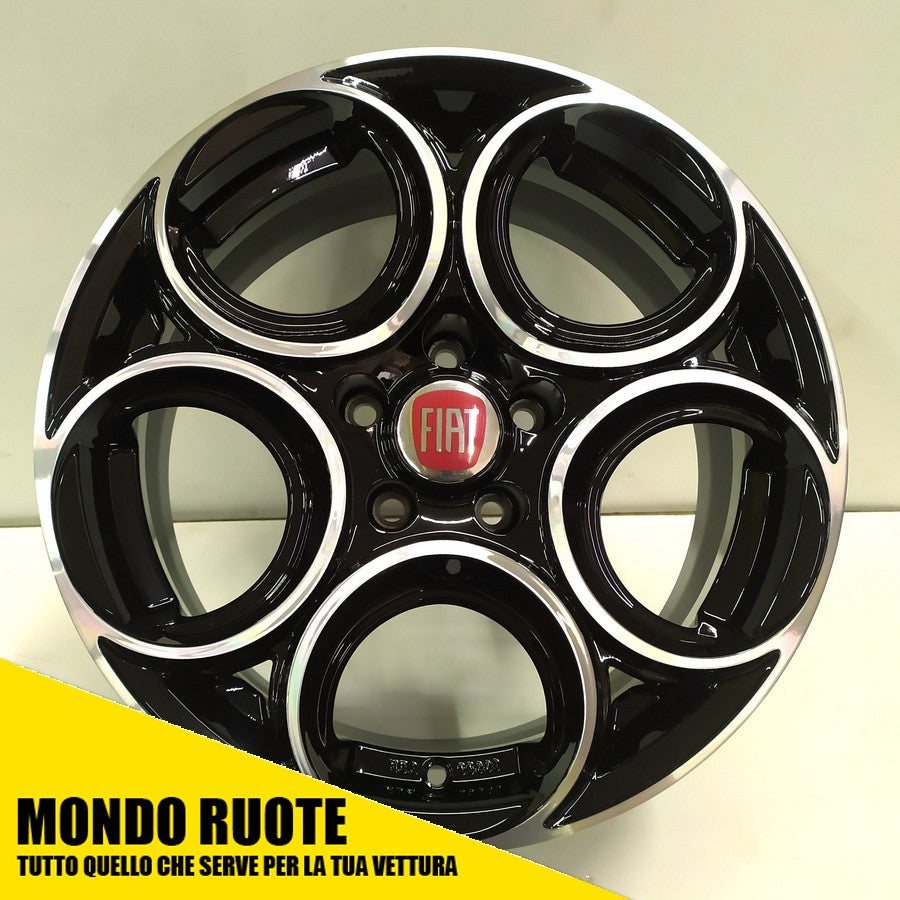 KIT 4 Cerchi In Lega EW24 da 17 Pollici per FIAT 500X CROMA