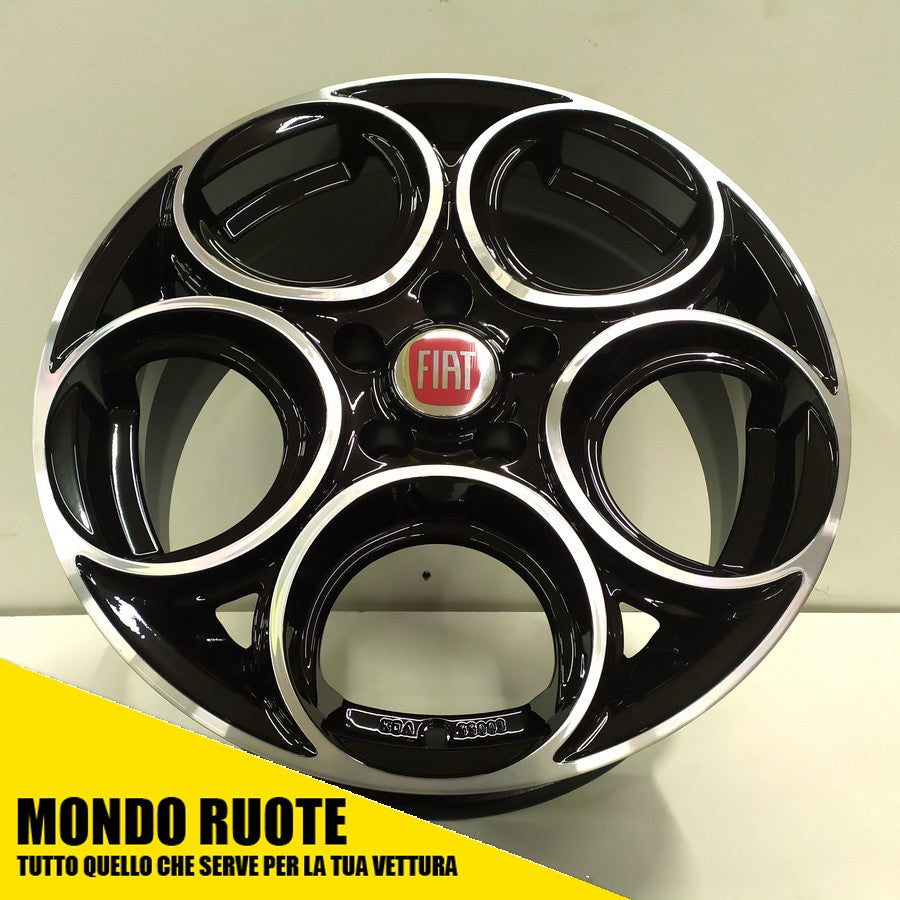 KIT 4 Cerchi In Lega EW24 da 17 Pollici per FIAT 500X CROMA