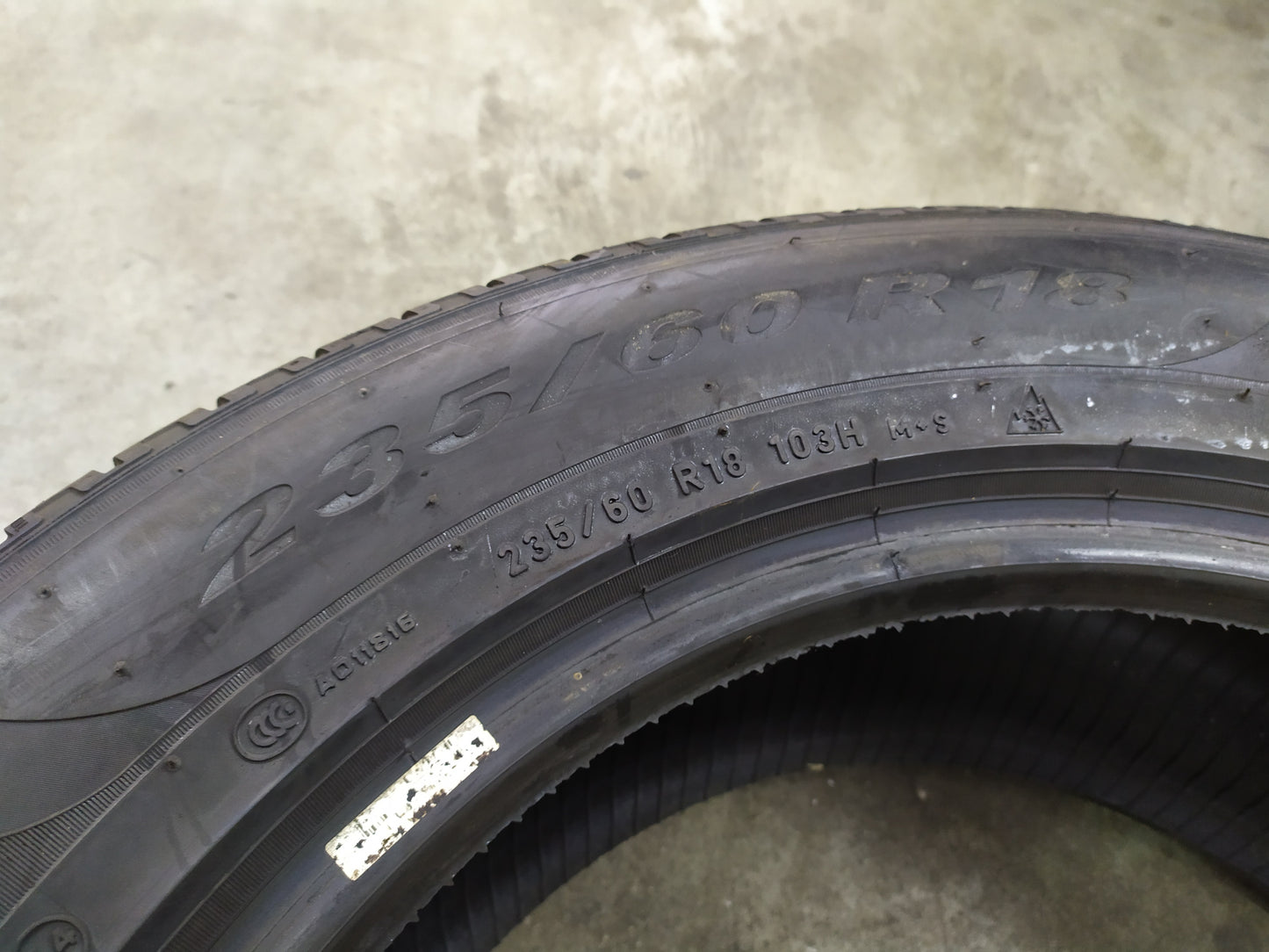 4 Pneumatici Seminuovi PIRELLI 235/60 R18 103H M+S SCORPION WINTER MO INVERNALI 2356018 DOT 2020