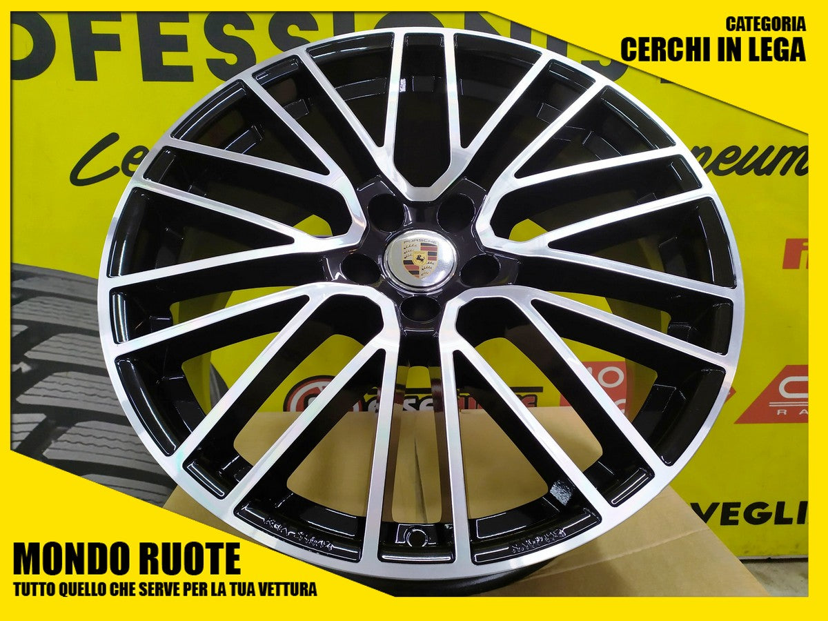 4 Cerchi in Lega NUOVI EW08 da 20 Pollici per PORSCHE MACAN / S TURBO DIESEL 2014-2024 ELITE WHEELS TITANIUM 9x20 10x20 5x112 ET 26 19 CB 66.5