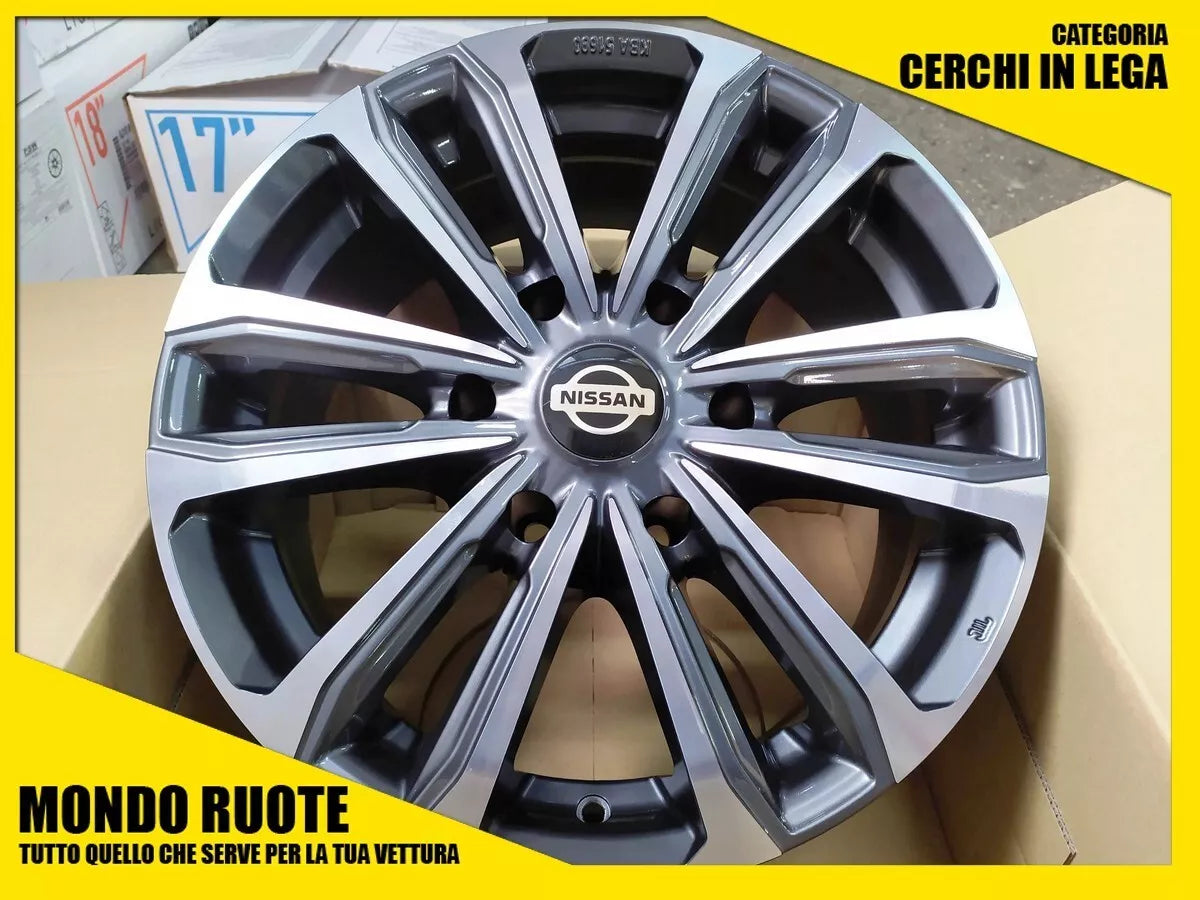CERCHI IN LEGA 18 POLLICI PER NISSAN NAVARA NP300 D23 D40 D231