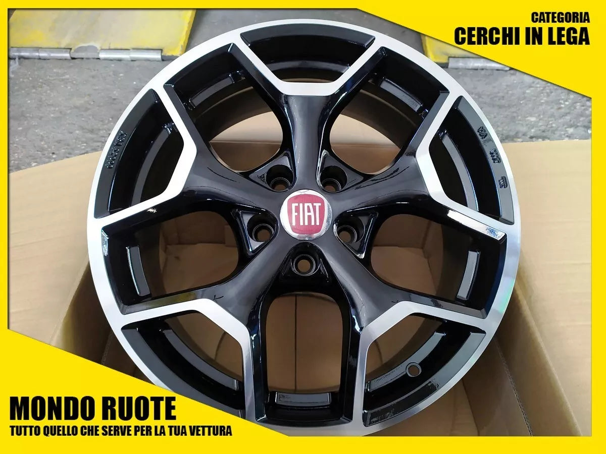 kit 4 cerchi in lega 18 pollici compatibili FIAT 500X CROMA