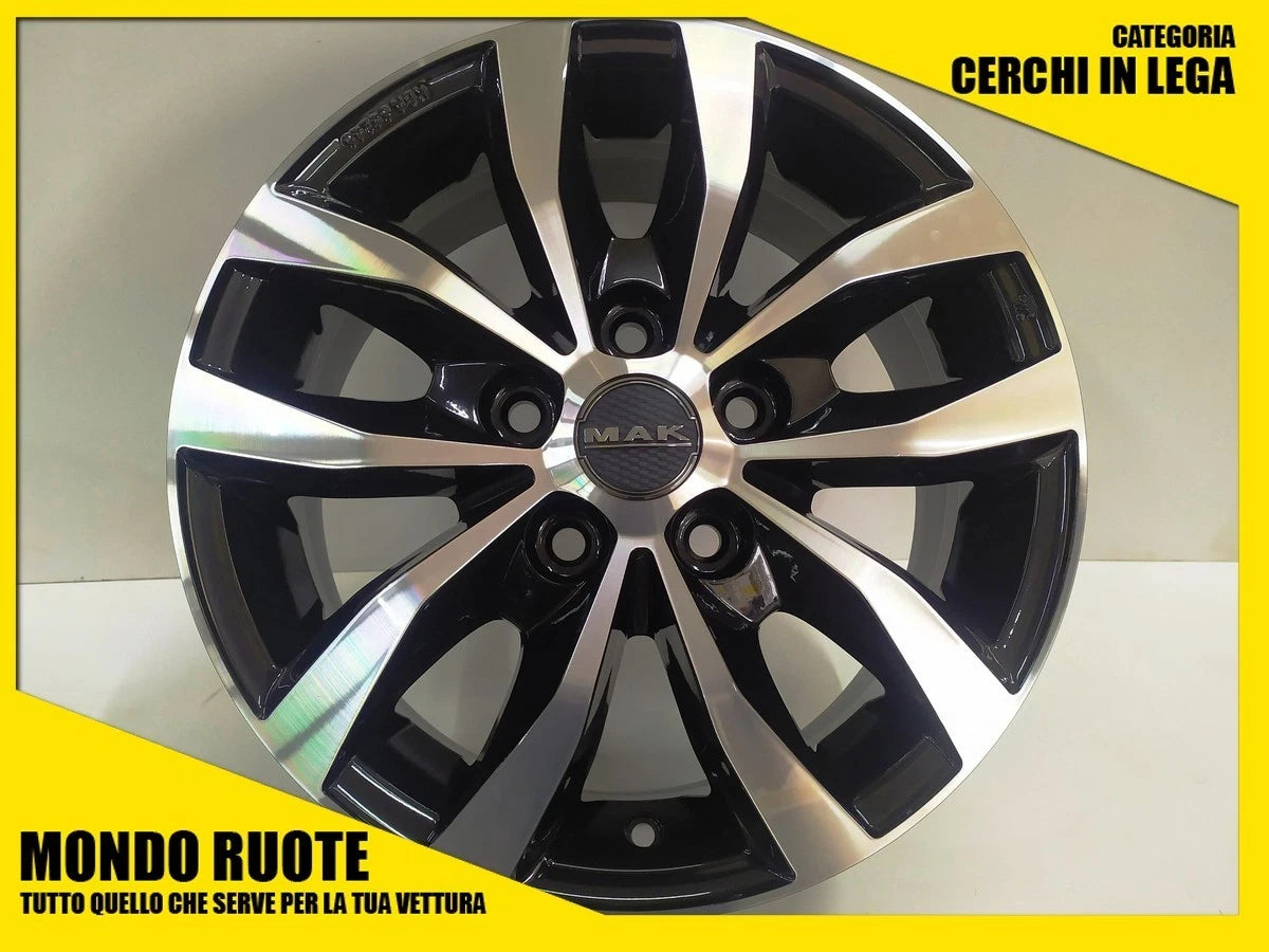 N4 Cerchi In Lega MAK 16 Pollici Per PEUGEOT Boxer N1 M1 Pcd 5x130