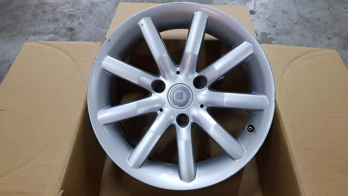 4 Cerchi in lega ORIGINALI 15 pollici SMART FORTWO Prima Serie 2000-2007 MC01