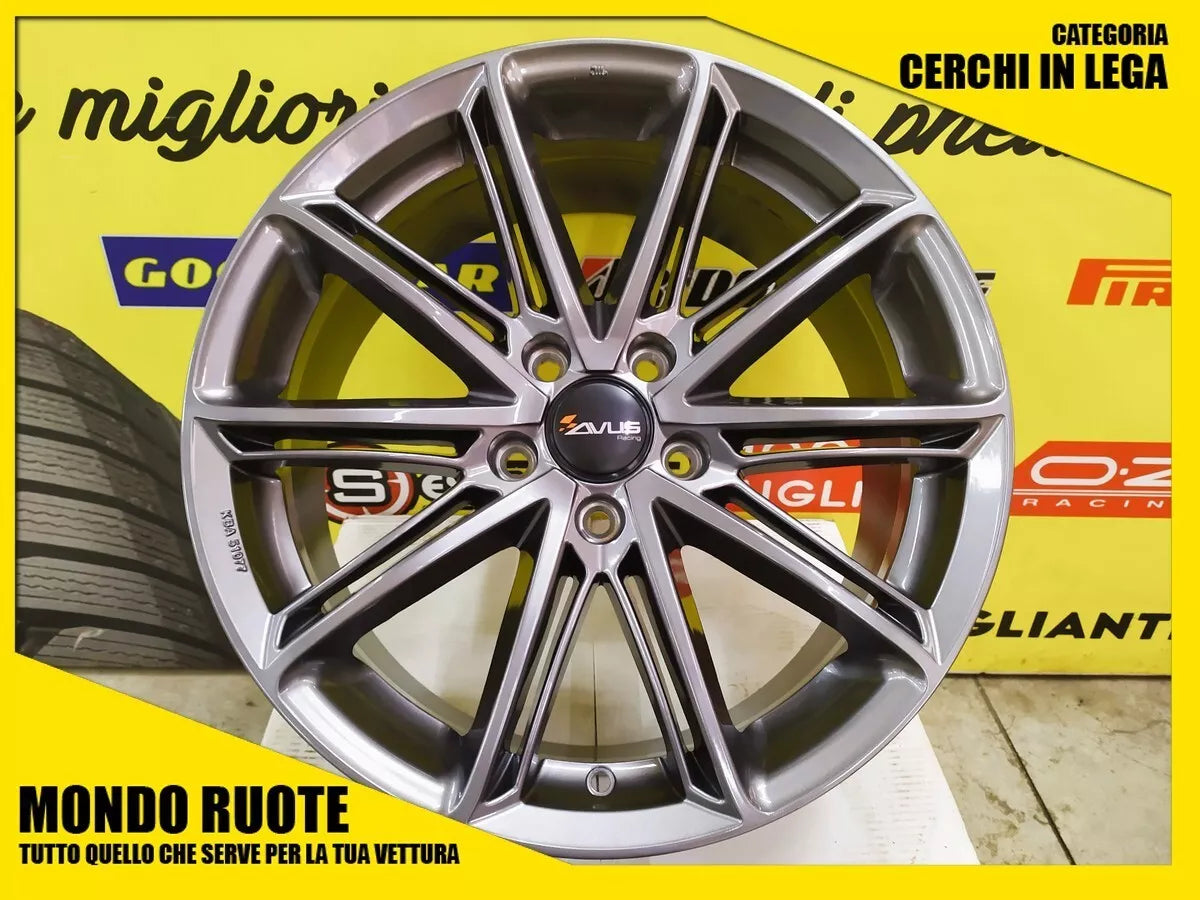 SET 4 CERCHI IN LEGA MILLEMIGLIA 18 POLLICI PER CITROEN C4 AIRCROSS