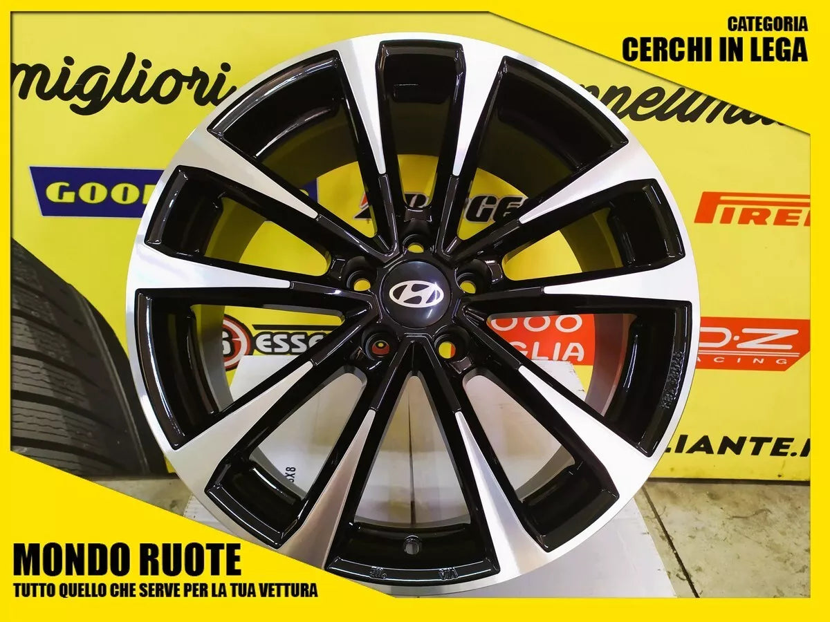kit 4 cerchi in lega 17 pollici compatibili HYUNDAI IX20 IX35 I30