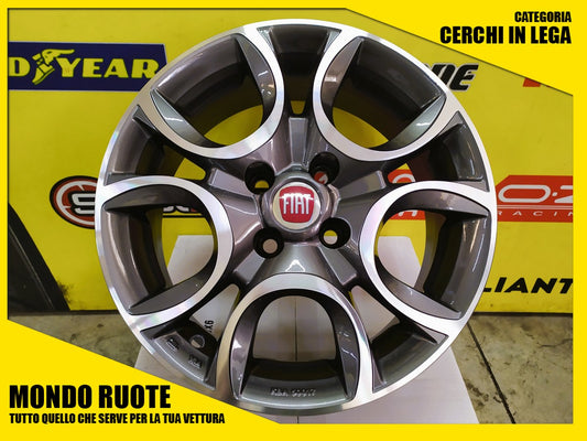 SUPER OFFERTA 4 Cerchi in Legada 15 Pollici per FIAT FIORINO QUBO (225 - 225L Dal 2008 in poi) LINEA MAREA PALIO