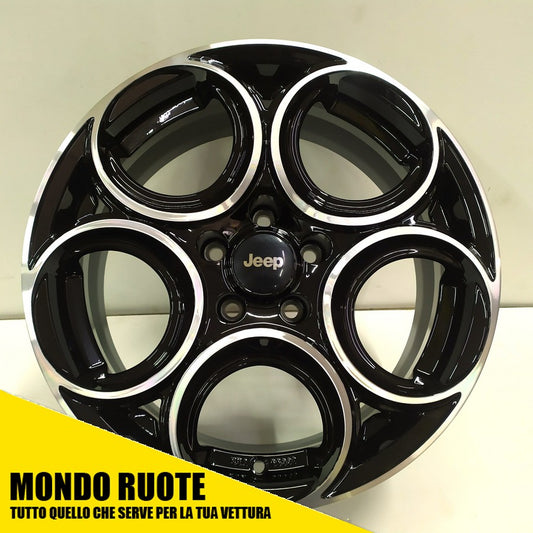 KIT 4 Cerchi In Lega da 17 Pollici per JEEP RENEGADE CHEROKEE Dal 2014 in poi