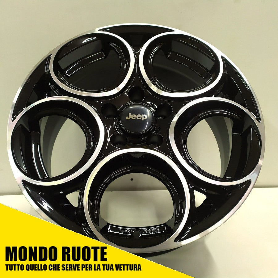 KIT 4 Cerchi In Lega EW24 17 Pollici per JEEP RENEGADE CHEROKEE Dal 2014 in poi