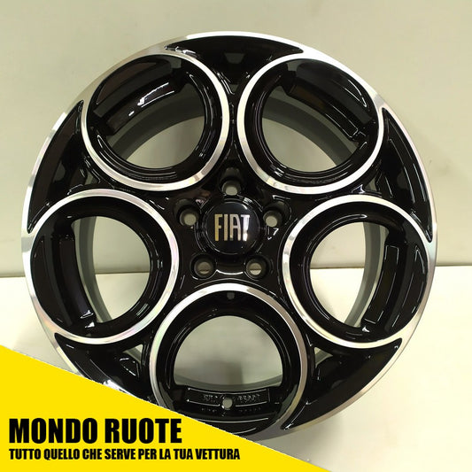 KIT 4 Cerchi In Lega EW24 da 17 Pollici per FIAT 500X CROMA