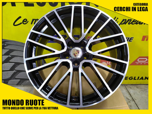 4 Cerchi in Lega NUOVI EW08 da 20 Pollici per PORSCHE MACAN / S TURBO DIESEL 2014-2024  ELITE WHEELS TITANIUM 9x20 10x20 5x112 ET 26 19 CB 66.5