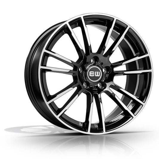 Elite Wheels Cerchi in lega EW01-STARGAZE 8X18 5X120 ET43 CB 72,6 BLACK POLISH