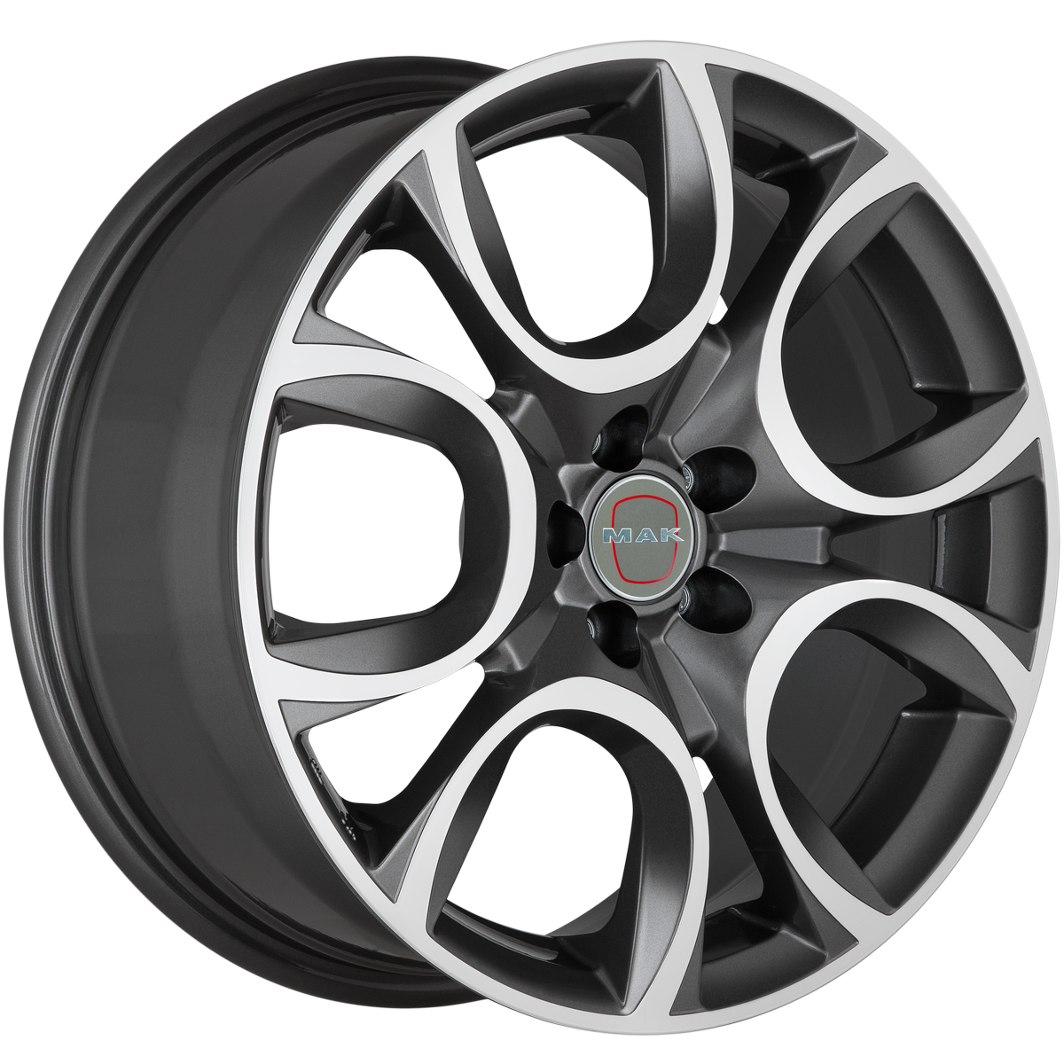 SUPER OFFERTA FIAT PANDA 500-500C Kit 4 Cerchi in Lega da 14 Pollici MAK 5.5x14 4x98 ET35 58.1 14 Pollici