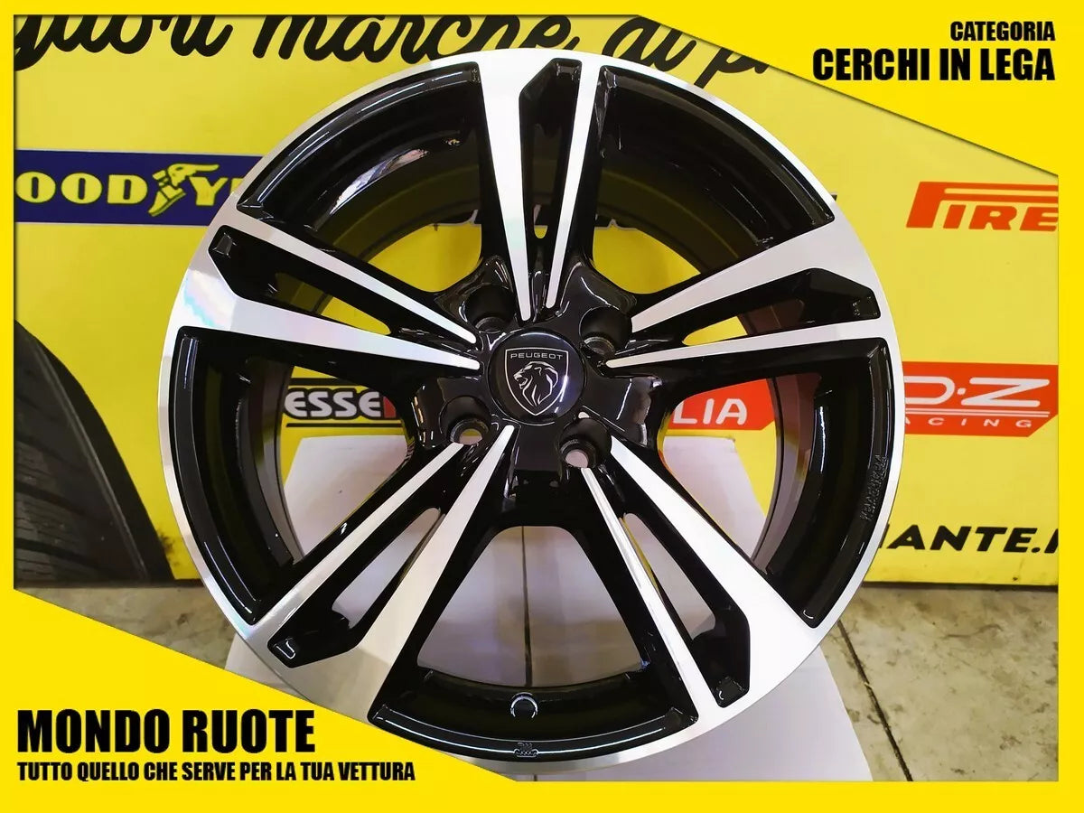 4 Cerchi in lega MAK EMBLEMA da 16 Pollici per PEUGEOT 1007 - 2008 / GT-LINE